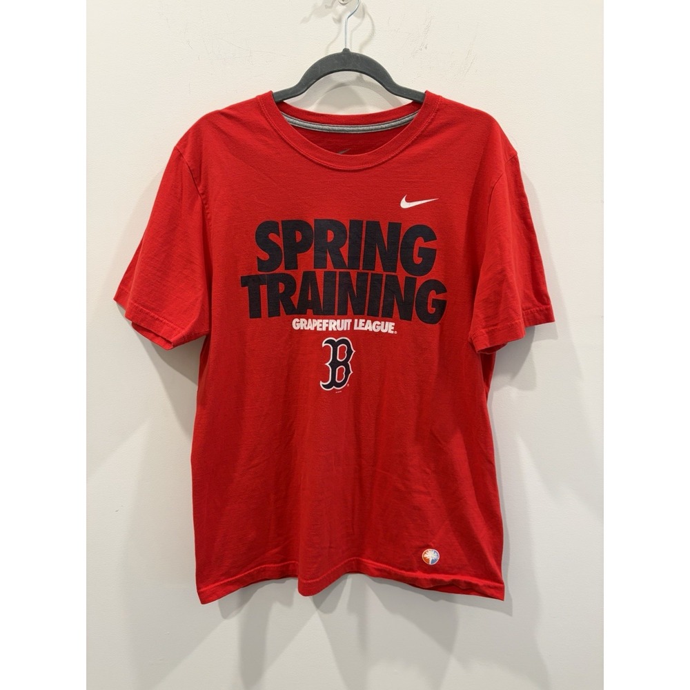 Nike Boston Red Sox baseball Spring Training Grapefruit League Red T-Shirt MLB L